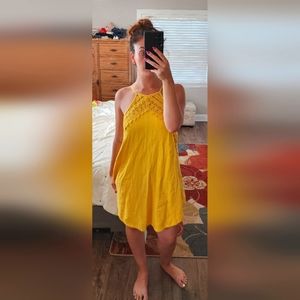Yellow Skater Cocktail Dress